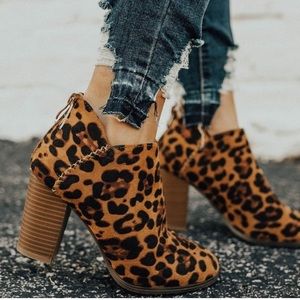 Leopard Print Bootie